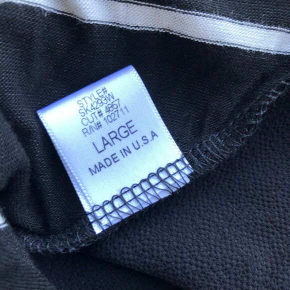 Gibson Womens Tank Top Size Large Asymmetric Black White Striped Stripes NEW - Picture 6 of 7